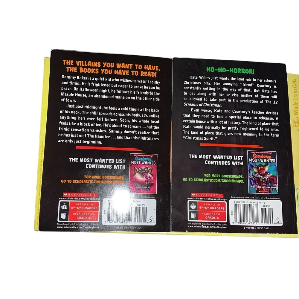 RL Stine GOOSEBUMPS MOST WANTED Special Edition, The Haunter, 12 Screams of Xmas